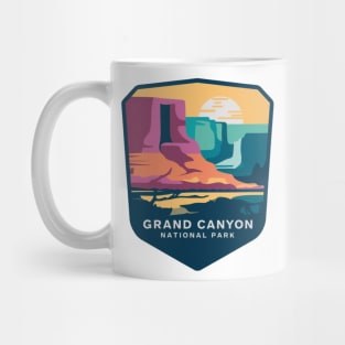 Grand Canyon National Park Colorful Canyon Emblem Mug